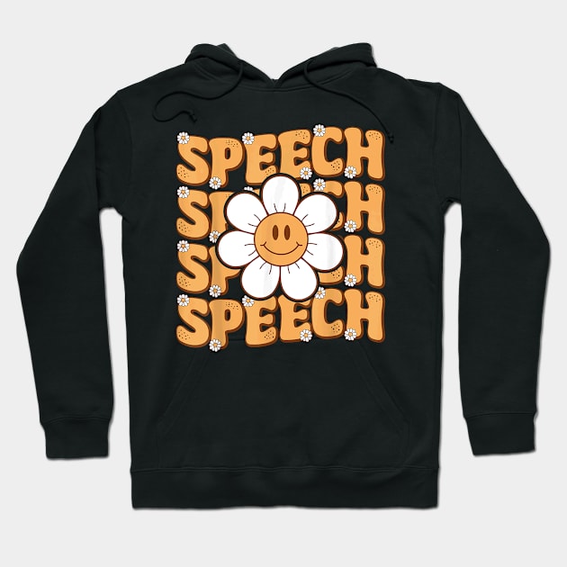 Retro Speech Therapy Speech Language Pathologist Therapist Hoodie by Schied Tungu 